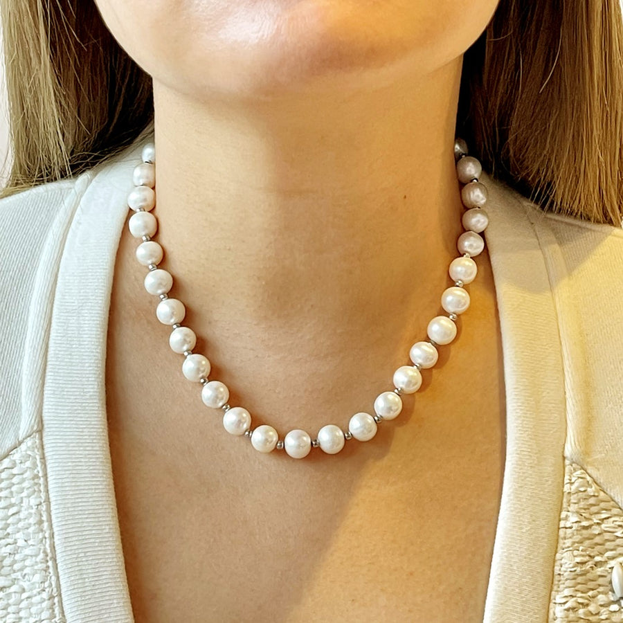 VINTAGE-STYLE PEARL NECKLACE